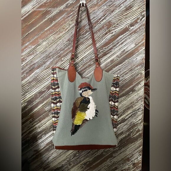 Jasper & Jeera sequins bird tote bag - Picture 4 of 12